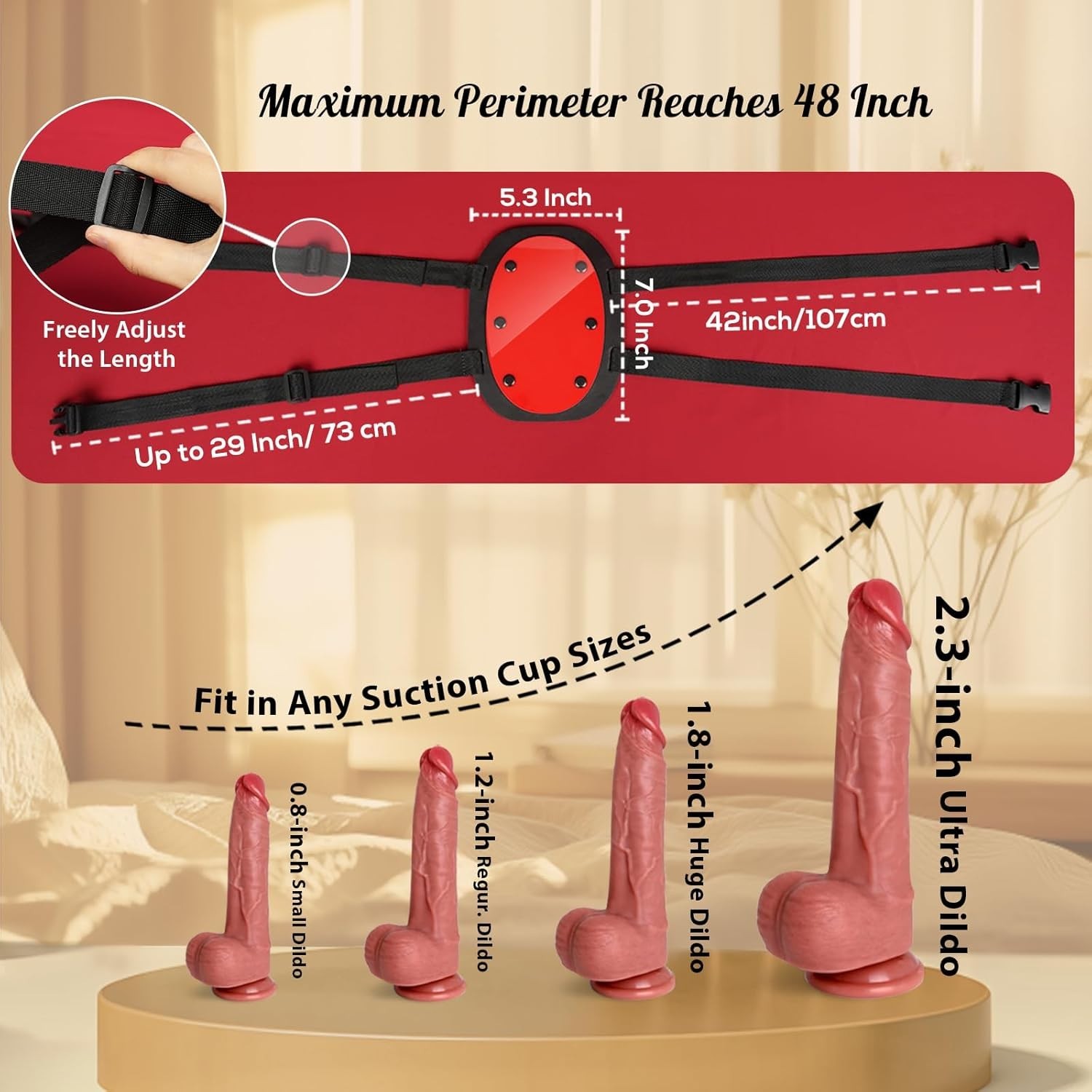 Sex Saddle Suction Cup Dildo Mount Platform Base Sex Toys DILDO NOT INCLUDED