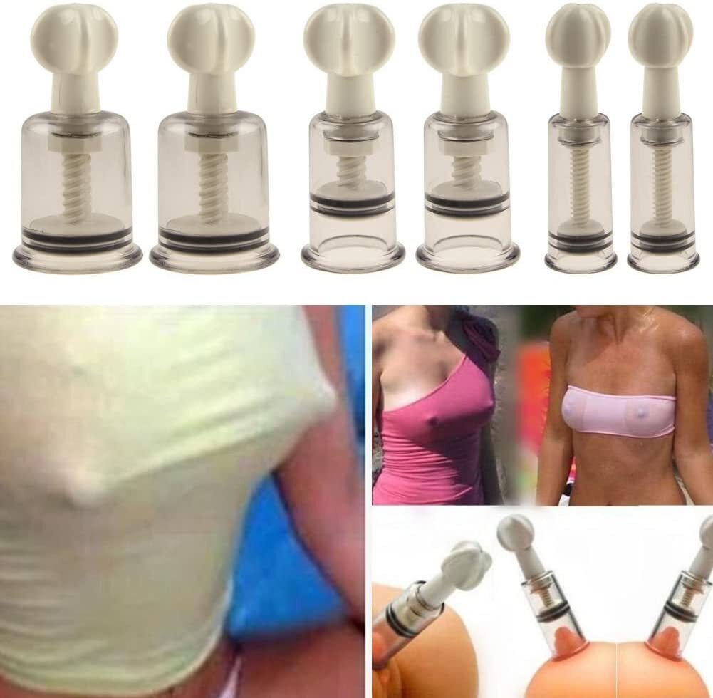 Twisty Nipple & Clit Vacuum Cylinder Pumps 4 SIZE Xexy Adult Sex Toys