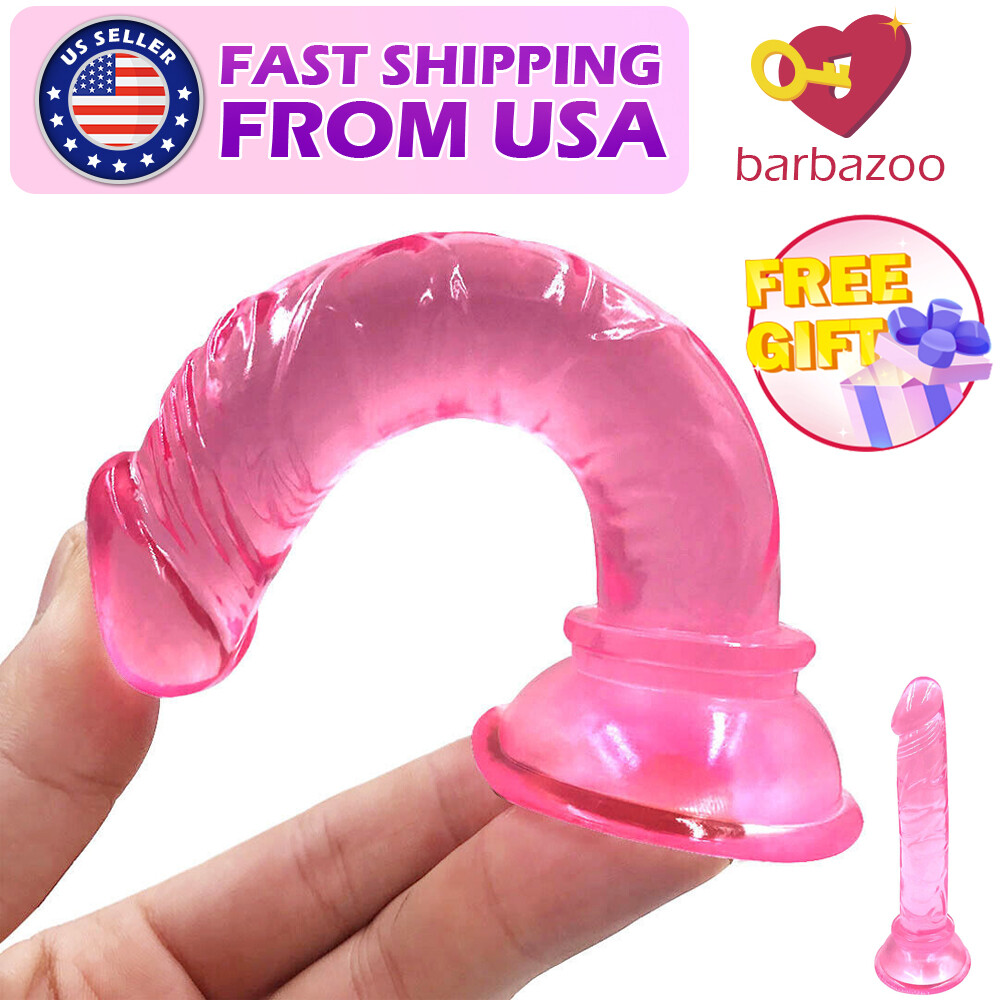 5 Inch Realistic Small Penis Dildo Beginner Anal Butt-Plug Sex Toy for Women Men