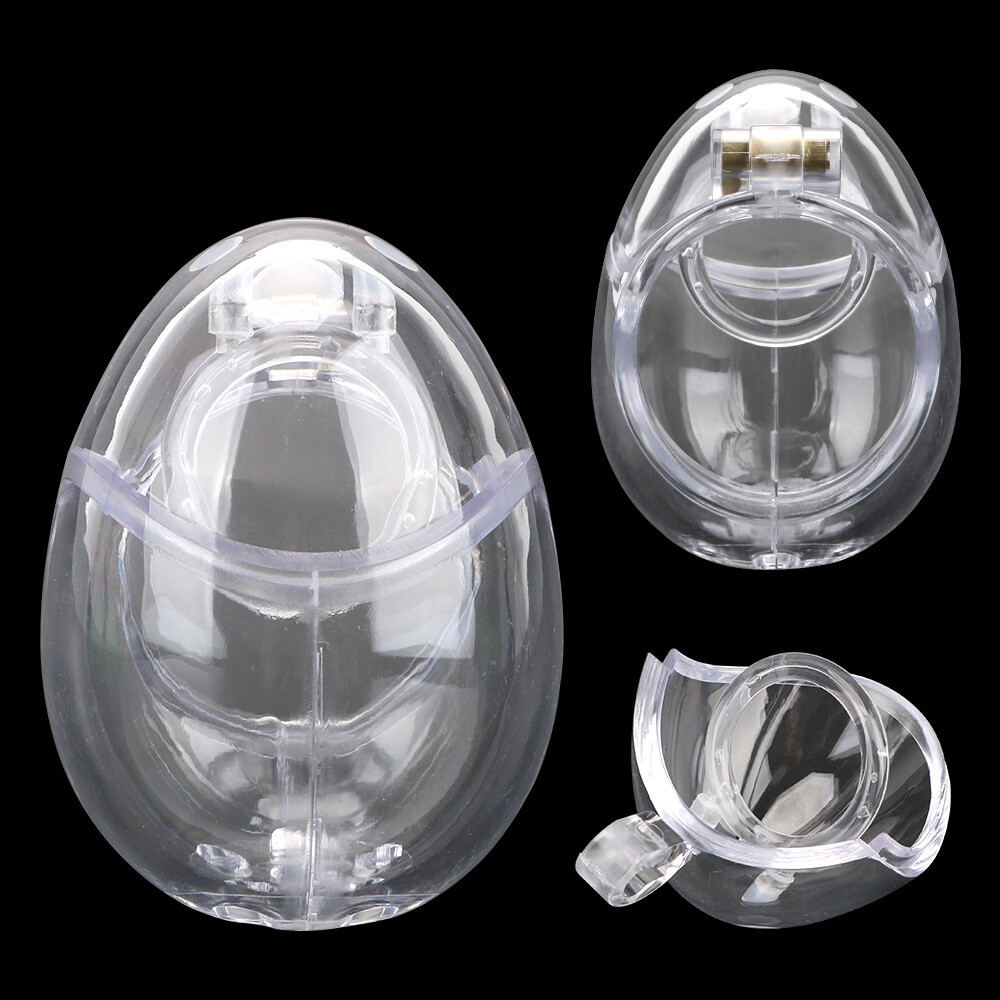 Fully Restraint Male Chastity Device Belt Cage Lock Keys PC Egg-Type 52mm USAAA
