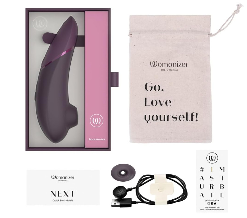 Womanizer Next Smart Air Pulse Wellness Massager USB Rechargeable