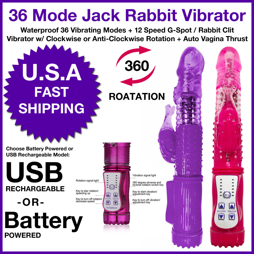 Vibratore a più velocità-Punto G-Dildo-Coniglio-Femmina-Adulto-Giocattolo
