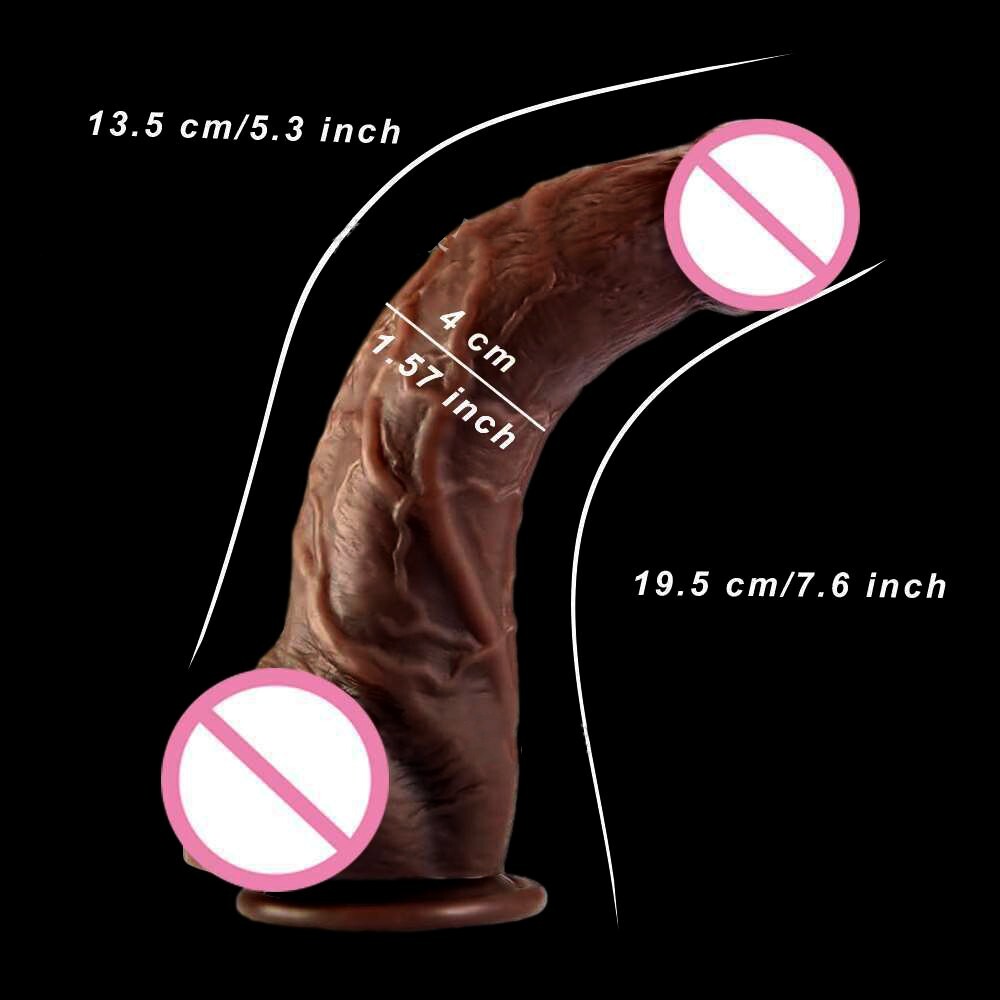 Dildo Consolador Manual Pene Masculino Juguete Sexual Adulto Mujer Hombre 7.6″