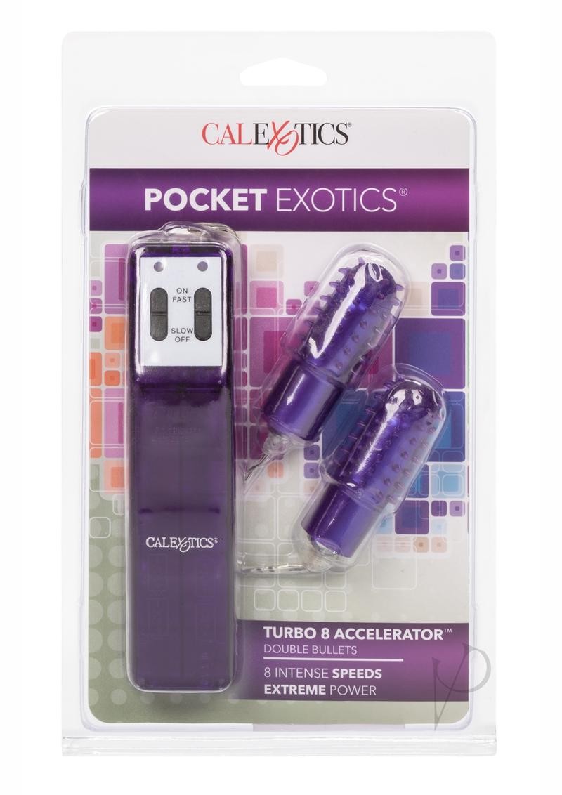 Pocket Exotics Turbo 8 Accelerator Double Bullet with Wired Remote Control –