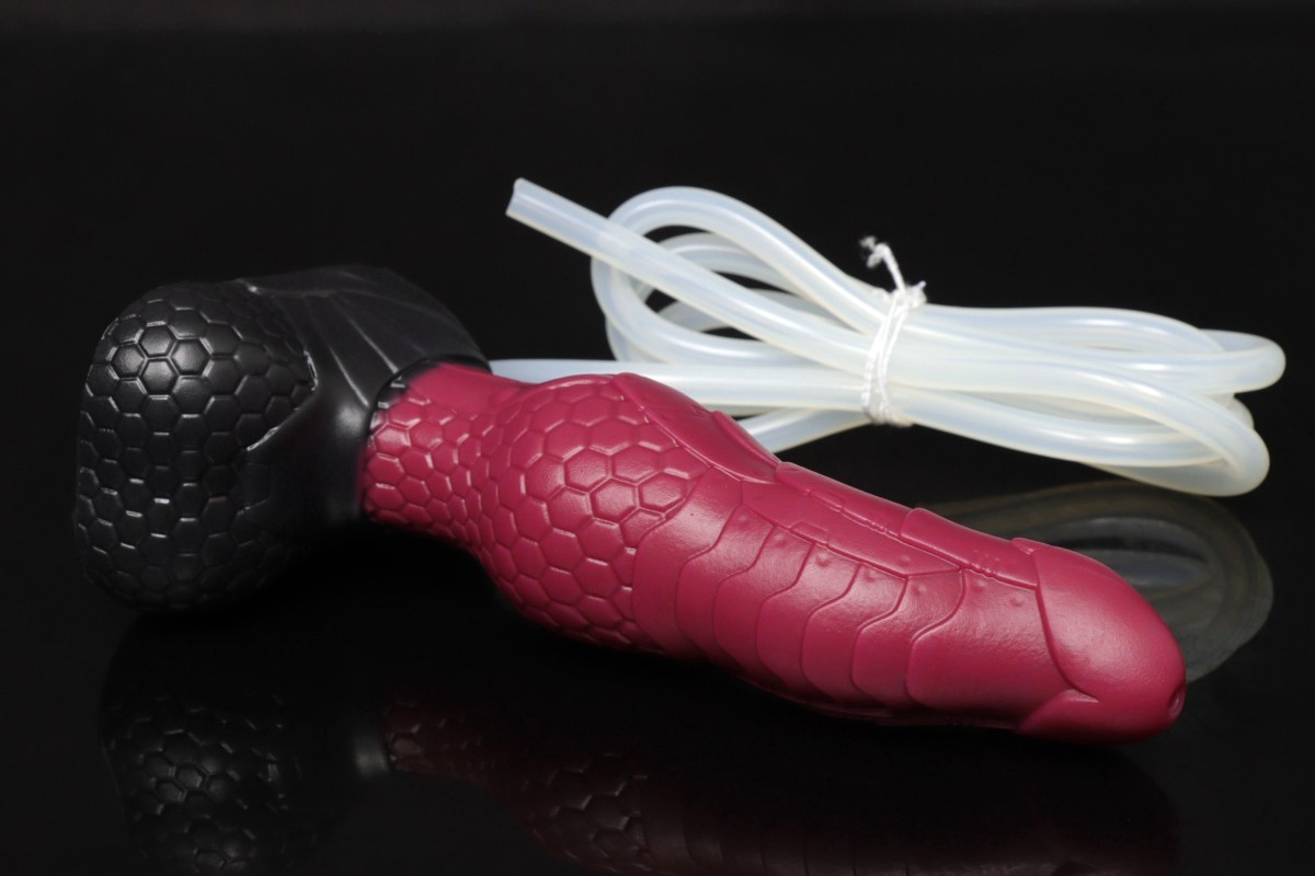 NEW Bad Dragon BISHOP Fantasy MINI Silicone Dildo CUM TUBE Toy SPLIT Firmness