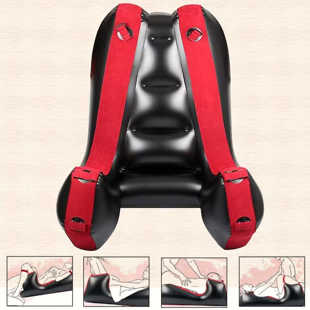 BDSM Open Leg Bondage Cushion Inflatable Sofa With Cuff F Couple Deeper Position