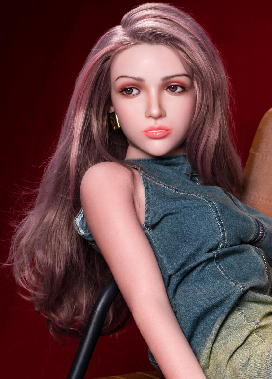 Realistic Sex Doll Head Implanted Hair Mobile Jaw Real Oral Masturbator for Men