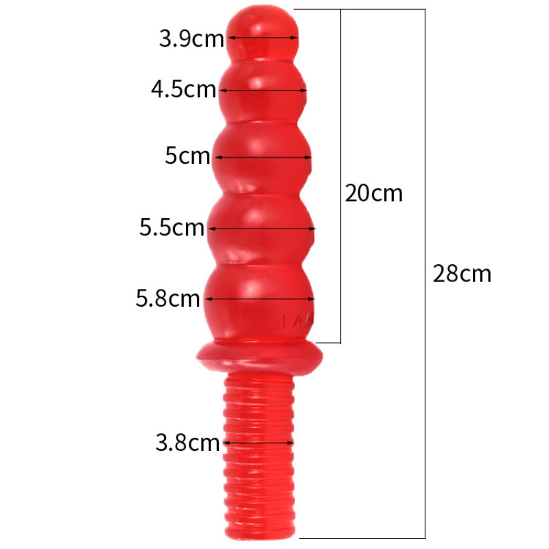 Womens Anal Plug Beads Dild Huge Penis 2.36″ Thick 11.2″Long Anal Dildo
