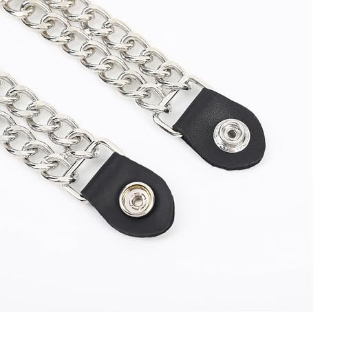 Motorcycle Vest Extenders for Men & Women – 3 PCS Leather Vest Plain1