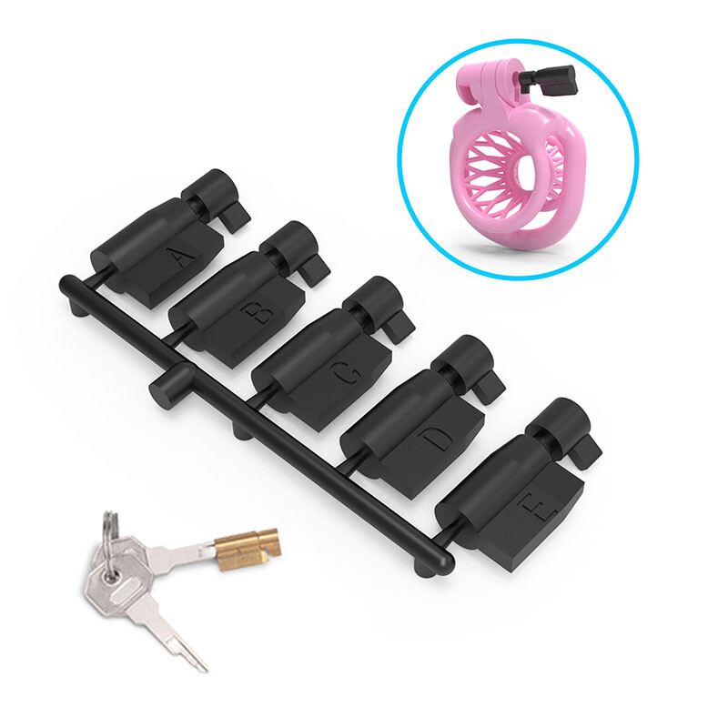 5 Pcs Disposable Permanent Plastic Key Male Sissy Chastity Cage Forever Lock