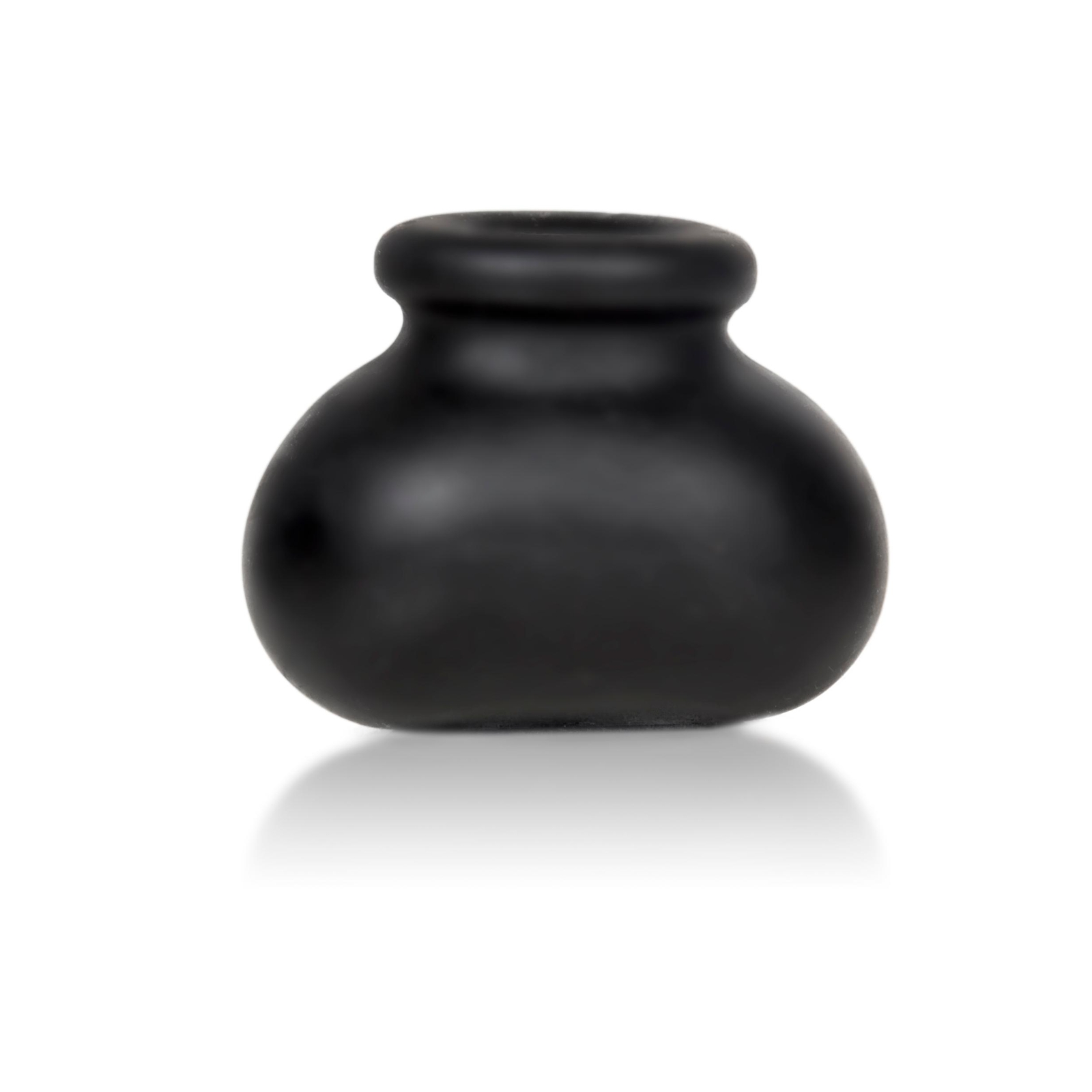 Perfect Fit Bull Bag Ball Pleasure Stretcher Testicle Squeeze Weight Toy Black