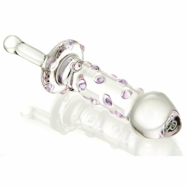 Glass Candy Land Juicer Anal Butt Plug with Crank P-spot Anal G-spot Dildo