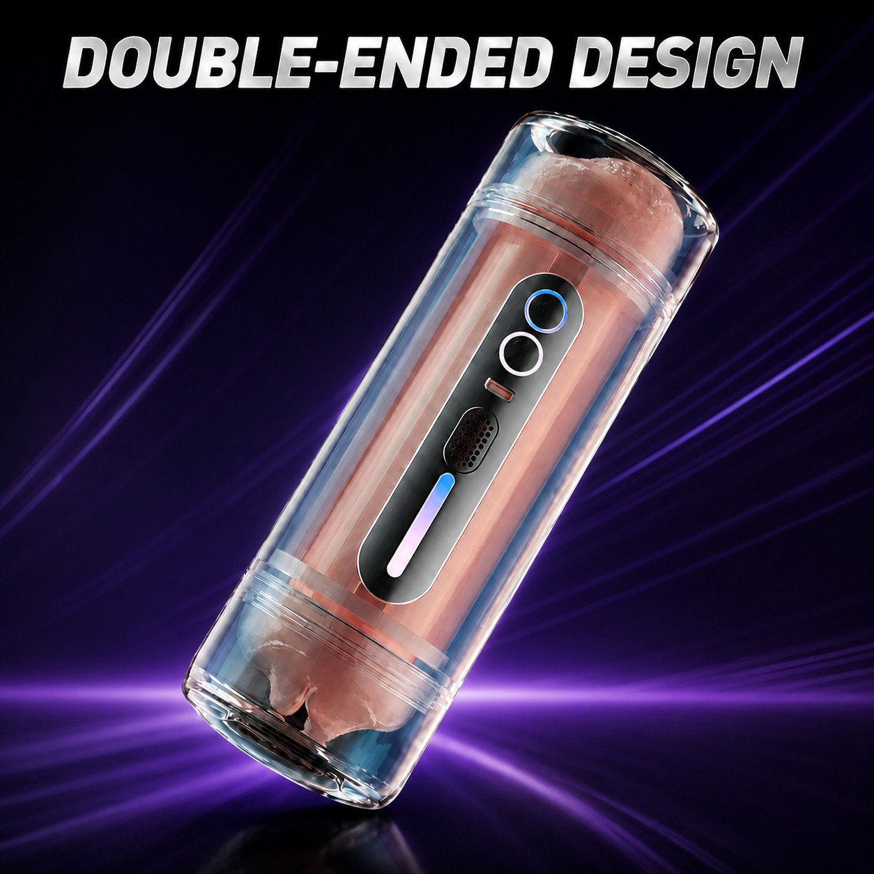 Automatic Male Masturbator Dual Textured 7 Modes USB Rechargeable Adult Toy