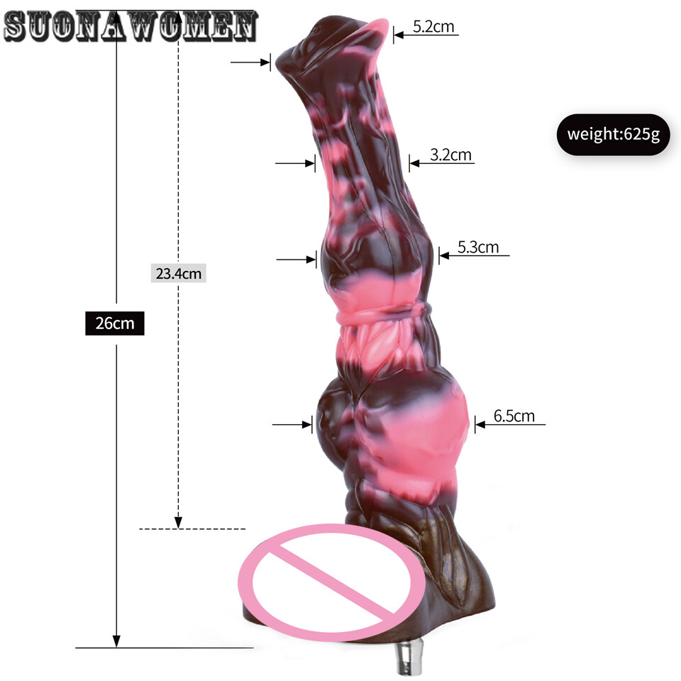Vac-U-Lock Silicone Dildo for Sex Machine Anal Plug Penis Masturbation Machine