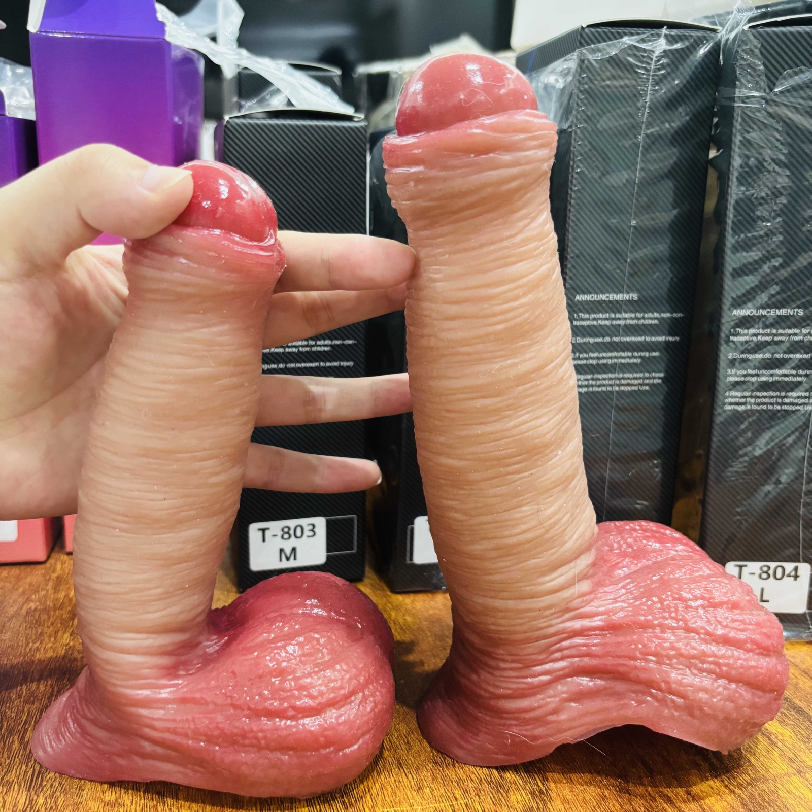 Thick Flesh Girth Erection Enhancer Penis Sleeve Real Cock Extender Wrap Scrotum