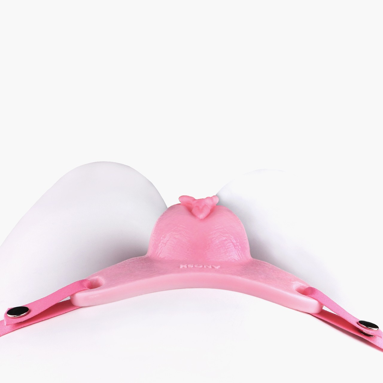 Silicone Cock Cage Strap-on Sissy Chastity Device Real Vaginal BDSM Sex Toy Male