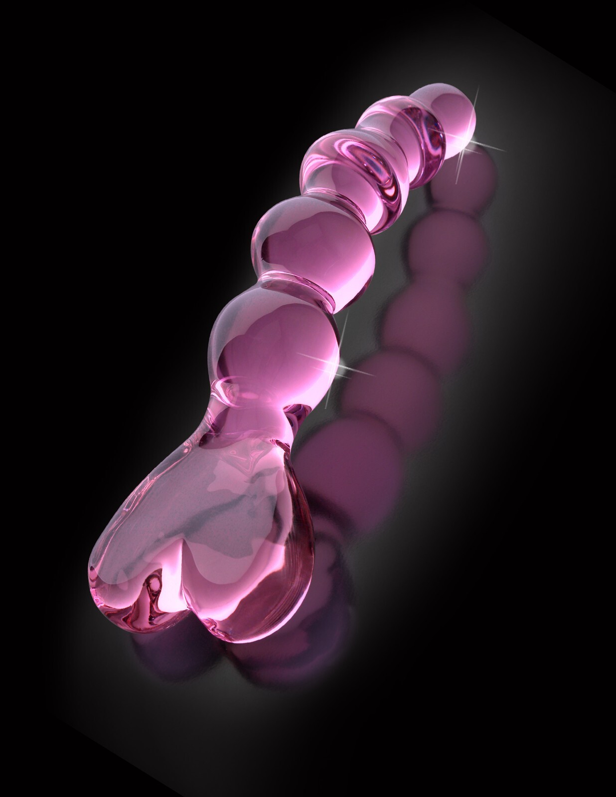 Pipedream Icicles No 43 Hand Blown Glass Massager Pink – G-Spot Anal Dildo