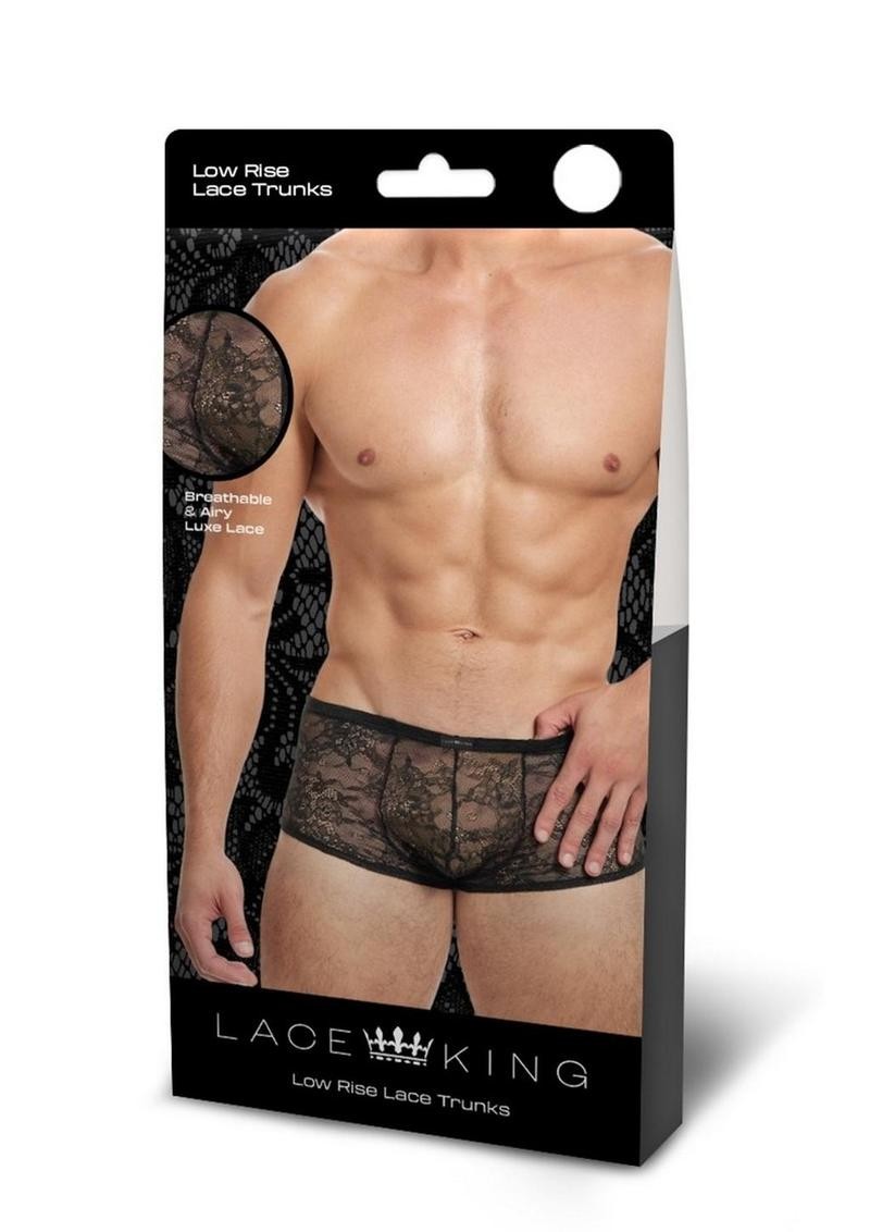 Lace King Lace Trunks – L/XL – Black