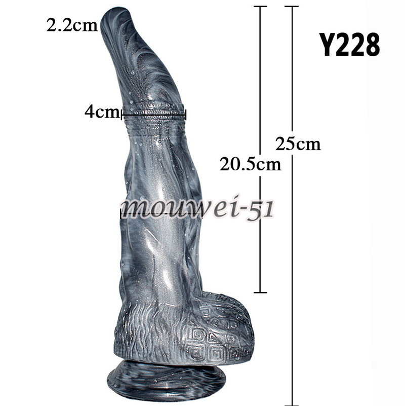 Silver Dildo Anal Sex Toys Butt Plug Penis Anus Massager Gay Lesbian Masturbate