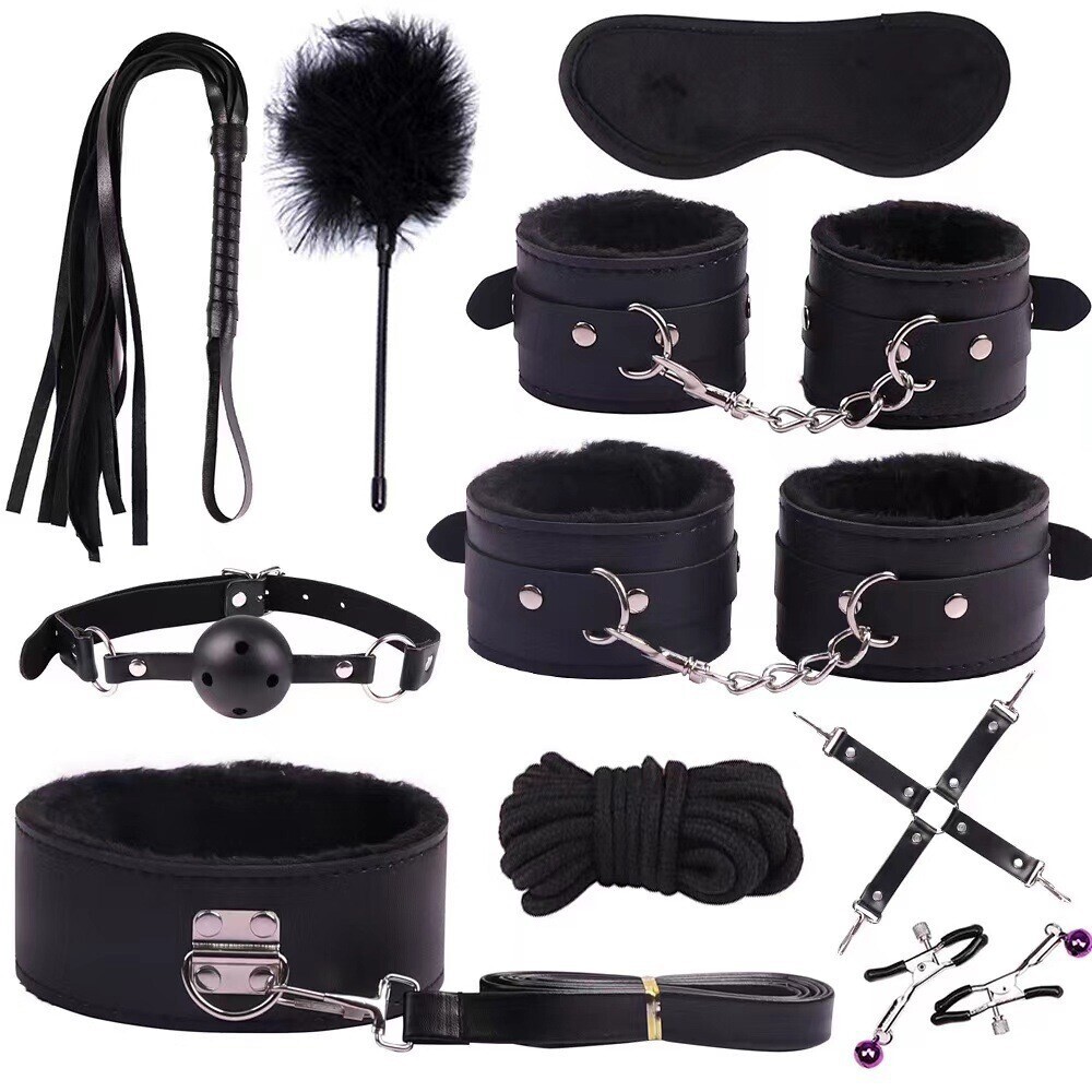 Sex Bondage Restraints BDSM Strap Kit with Sex Toys for Women Men Couple 7/10pcs