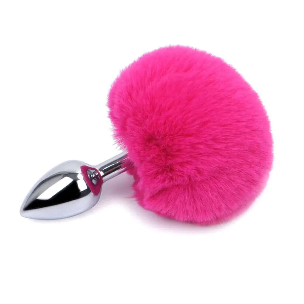 Bunny Tail Metal Anal Butt Plug Furry Sex Toy for Women Cosplay Fantasy