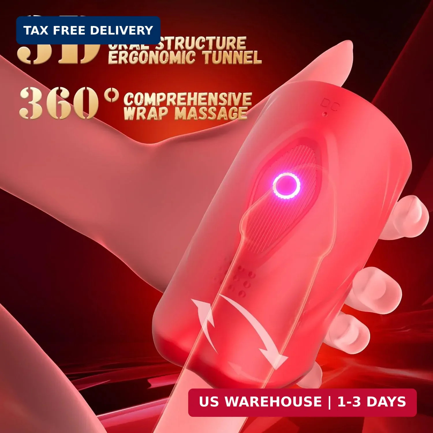 Male Sex Toys for Men Adult Toys Male Masturbator with 9 Vibration Modes Powerfu