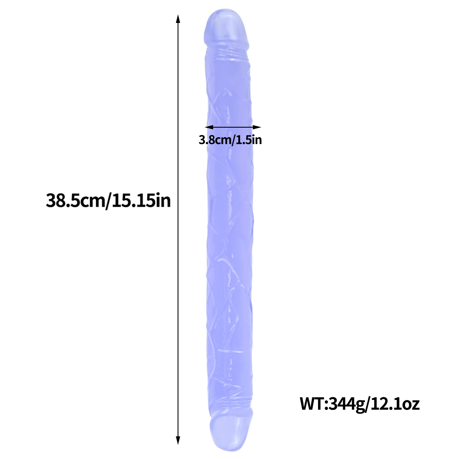 15.15 Inch Long Double Head Dildo Penis Dong Anal G-spot Sex Toys Women Lesbians