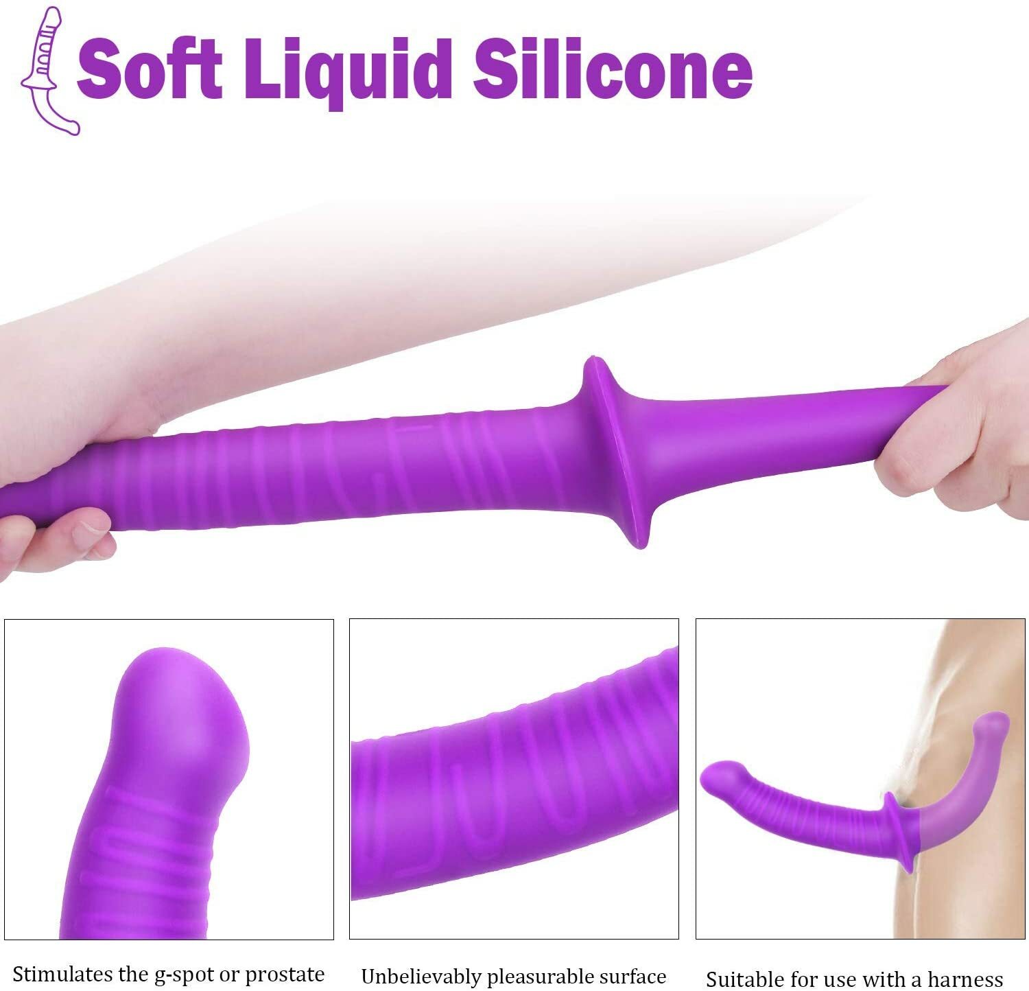 Double-End-Strapless Strap-on sex-Dildo-Lesbian-Toys-Anal-G-spot-Stimulator-Toys