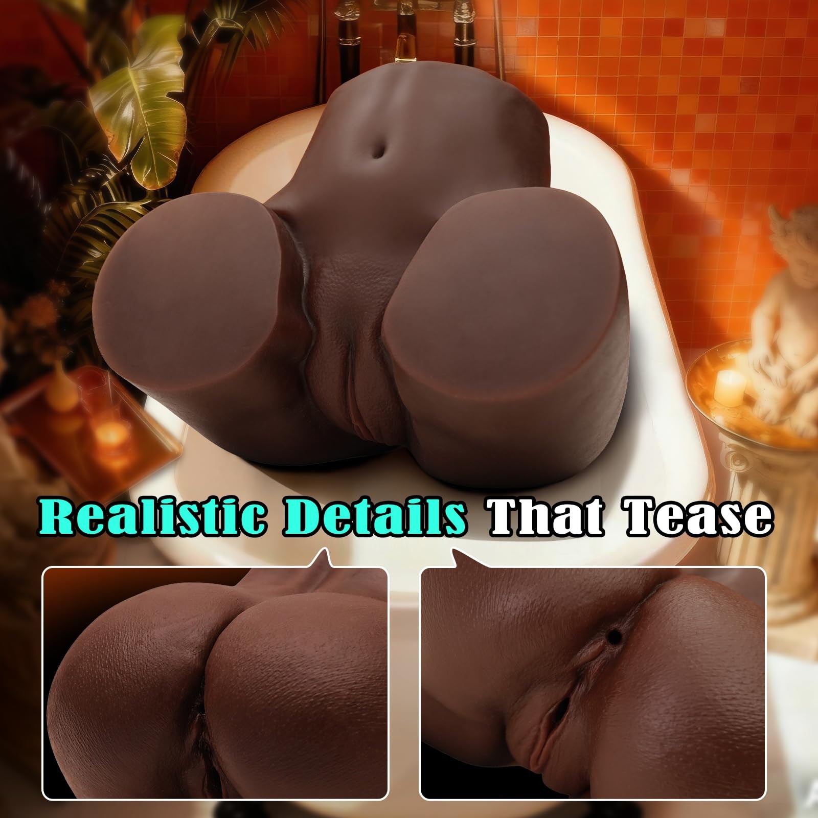 BIG SHOCKED Black Goddess Realistic Sex Doll for Men, Natural Angle Fit Sex D…