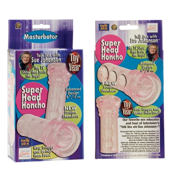 Super Head Honcho Sue Johanson Male Masturbator Stroker Bulk Discreet Shipping