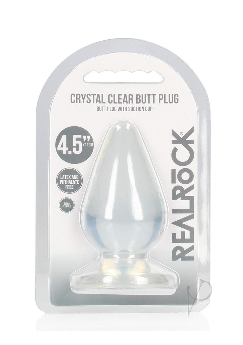 RealRock Crystal Clear Anal Plus 4.5in – Clear