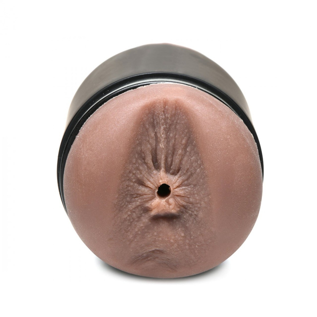 Double Shot Black Realistic Mouth Ass Butt Mini Stroker Male Masturbator Sex Toy