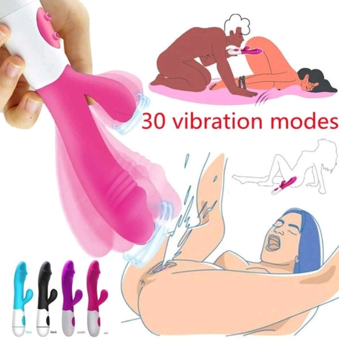 Rechargeable 30 Speed Rabbit Dildo Vibrator G-Spot Massager Sex toys for Women