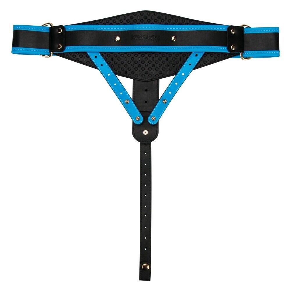 Unisex 10 inch Silicone Hollow Strap On Set with Support Rod, PU Leather Harness