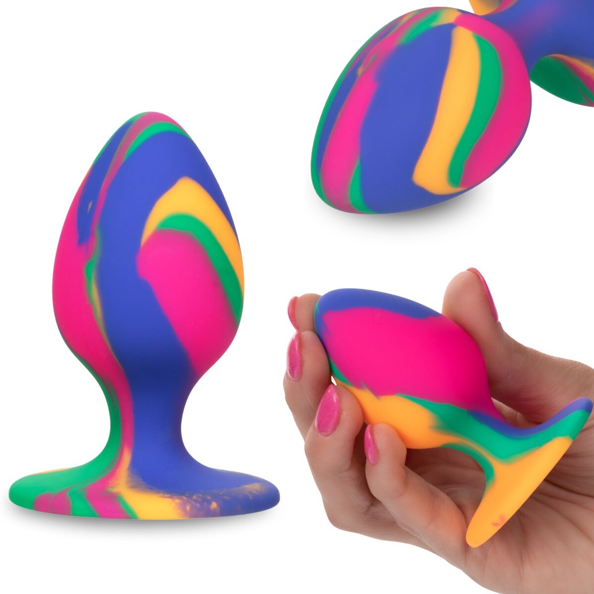 Cheeky Medium Tie-Dye Colorful Anal Butt Plug Sex Toys