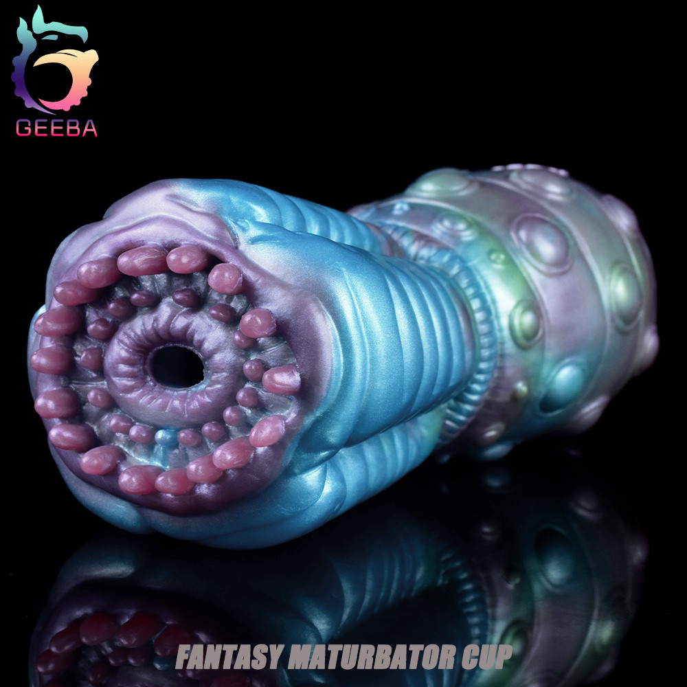 GEEBA Fantasy Masturbator Cup Single Channel Sex Toy Male Silicone Penis Stroker