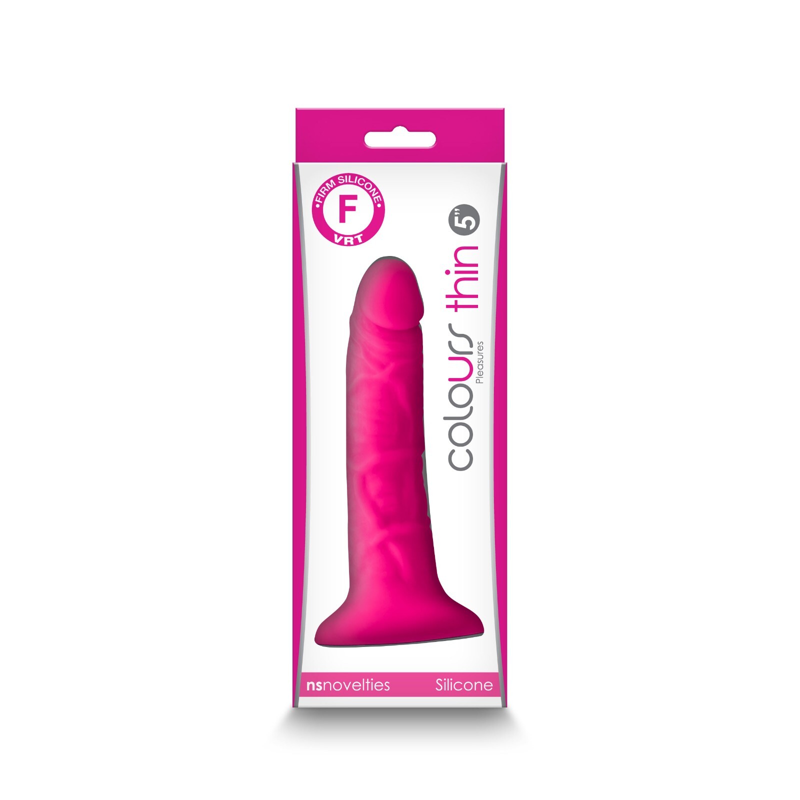 NS Novelties Colours Pleasures Thin 5″ Dildo Dong Pink
