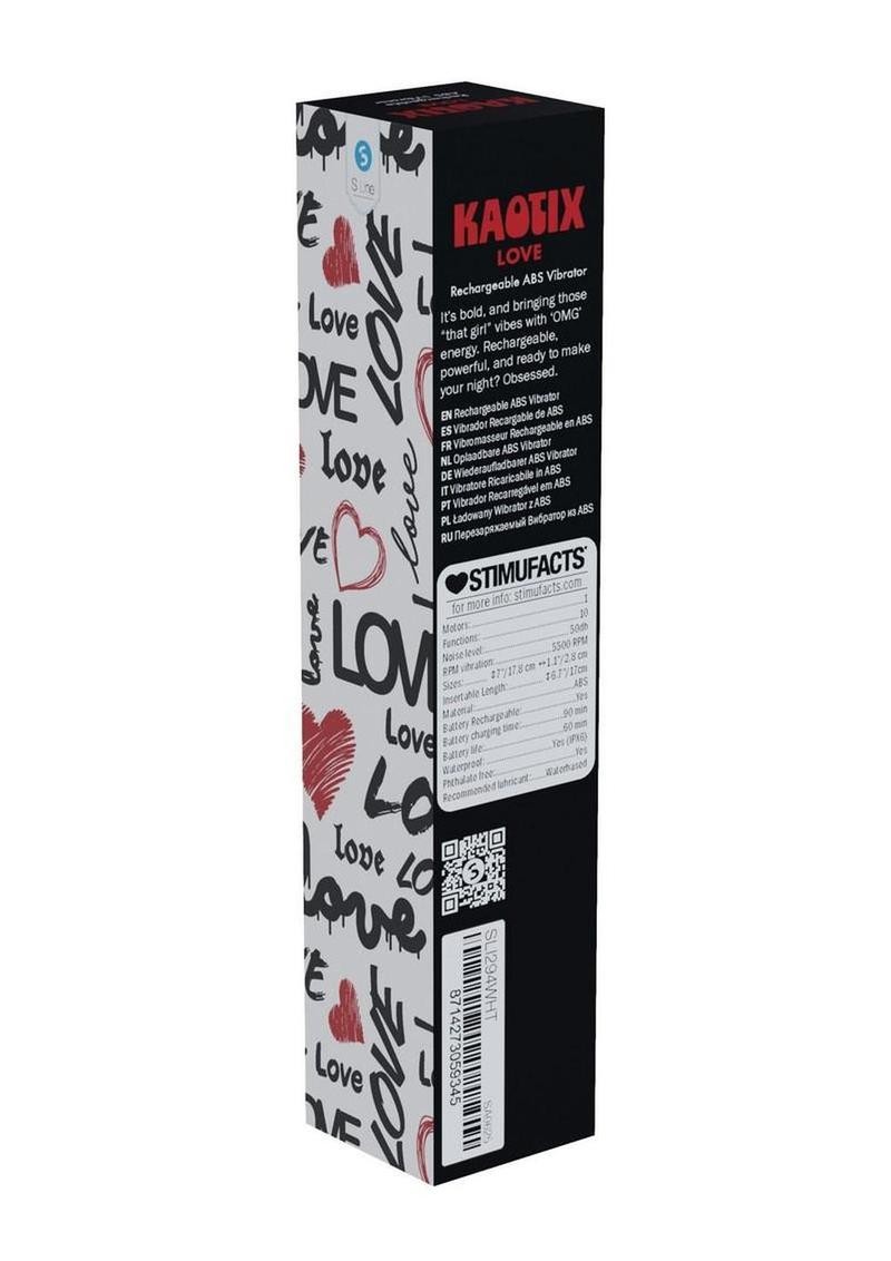 S-Line Kaotix Love Rechargeable Vibrator – White