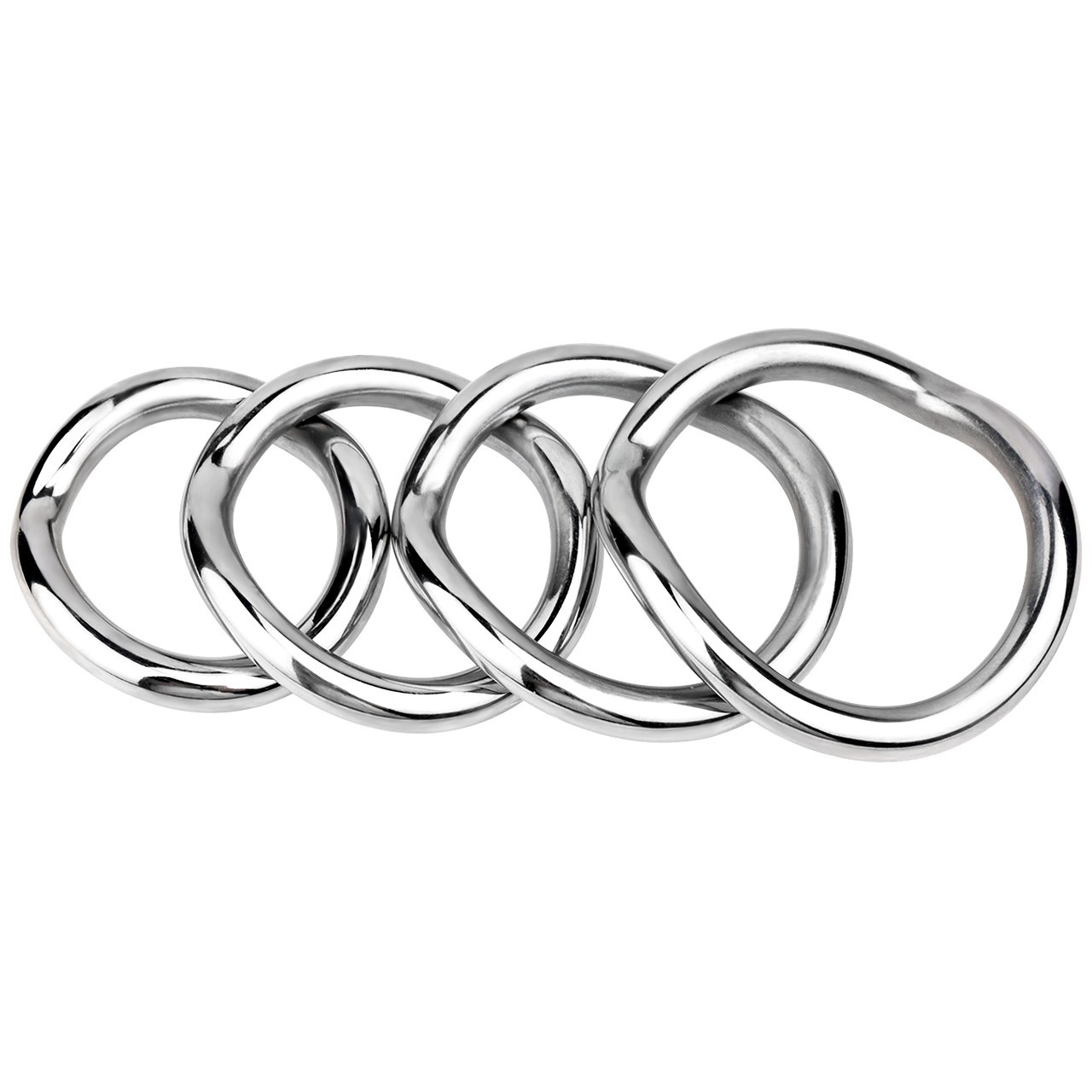 Male Delay Ejaculation Cock Ring Curved Penis Lock Ring Enhance 4 Size Available