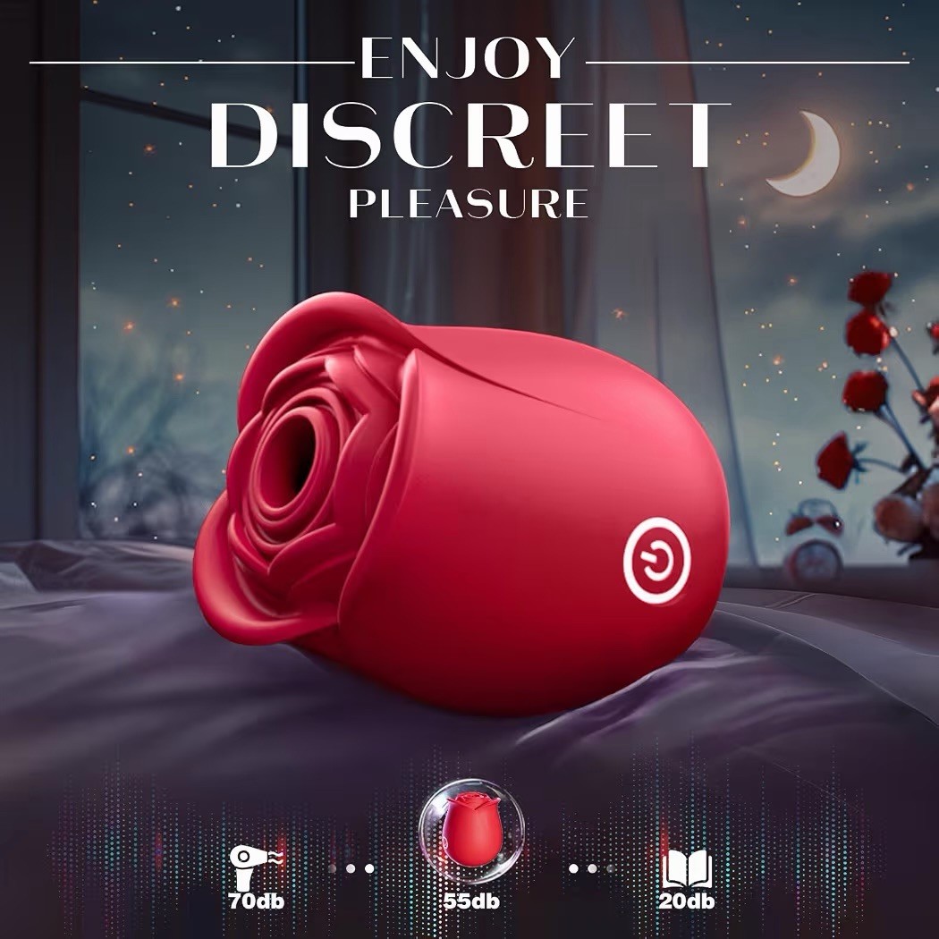 Vibrator Rose Sex Toy for Women, Neworld 2IN1 Sucking Vibrators Rose Toy,