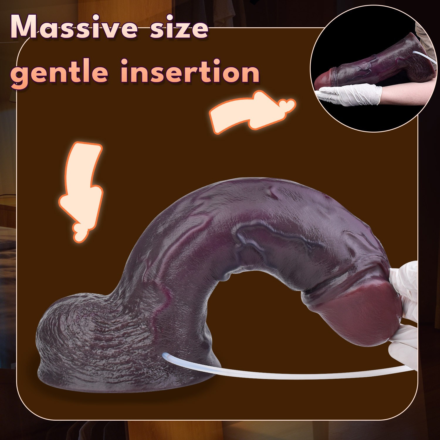 HUGE Big Squirting Ejaculating Dildo Realistic Suction-Cup Penis G-spot Sex Toys
