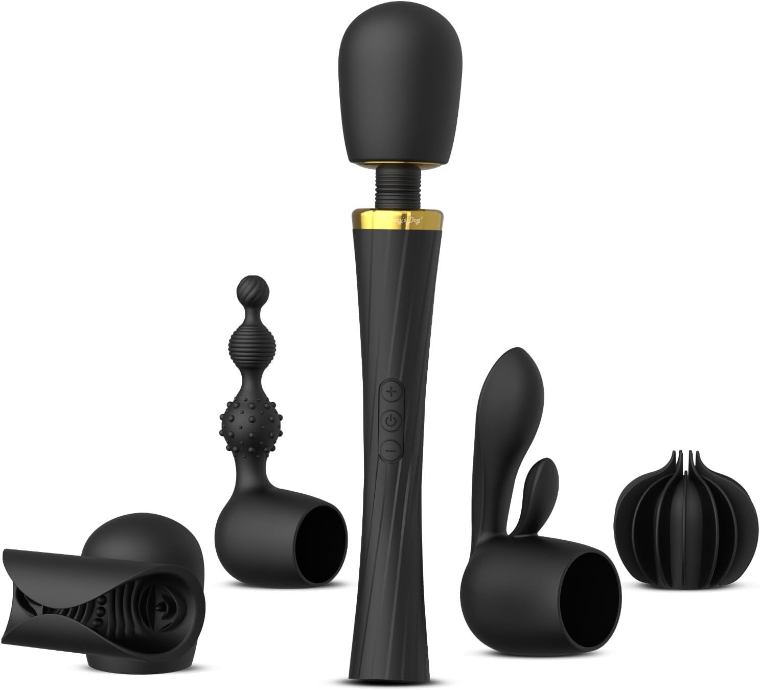 Tracy’s Dog hammer set High Power Cordless Wand Vibrator Quiet 4 attachments