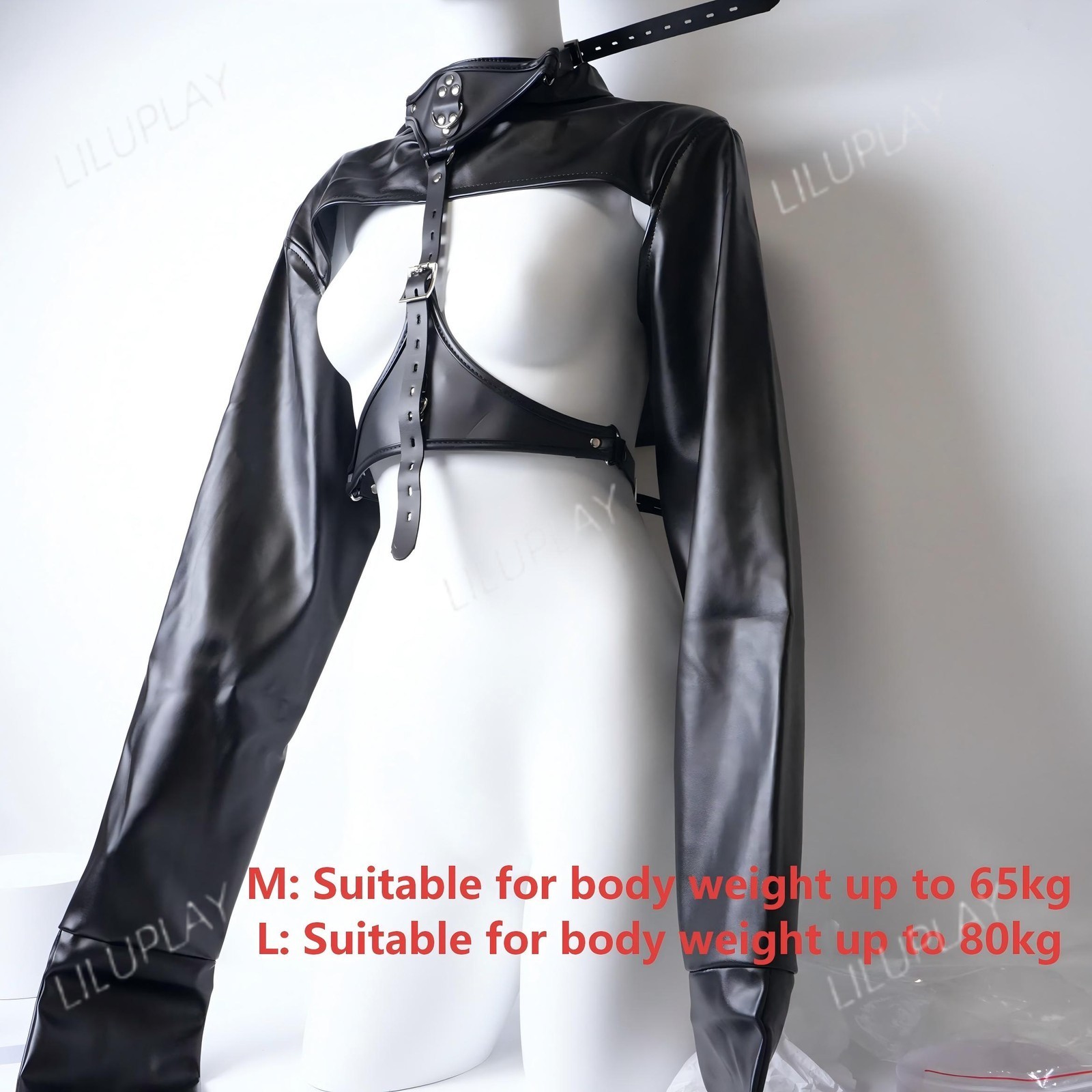 Pu Leather Women Full Body Harness Bodysuit Garter Belt Bondage BDSM Female