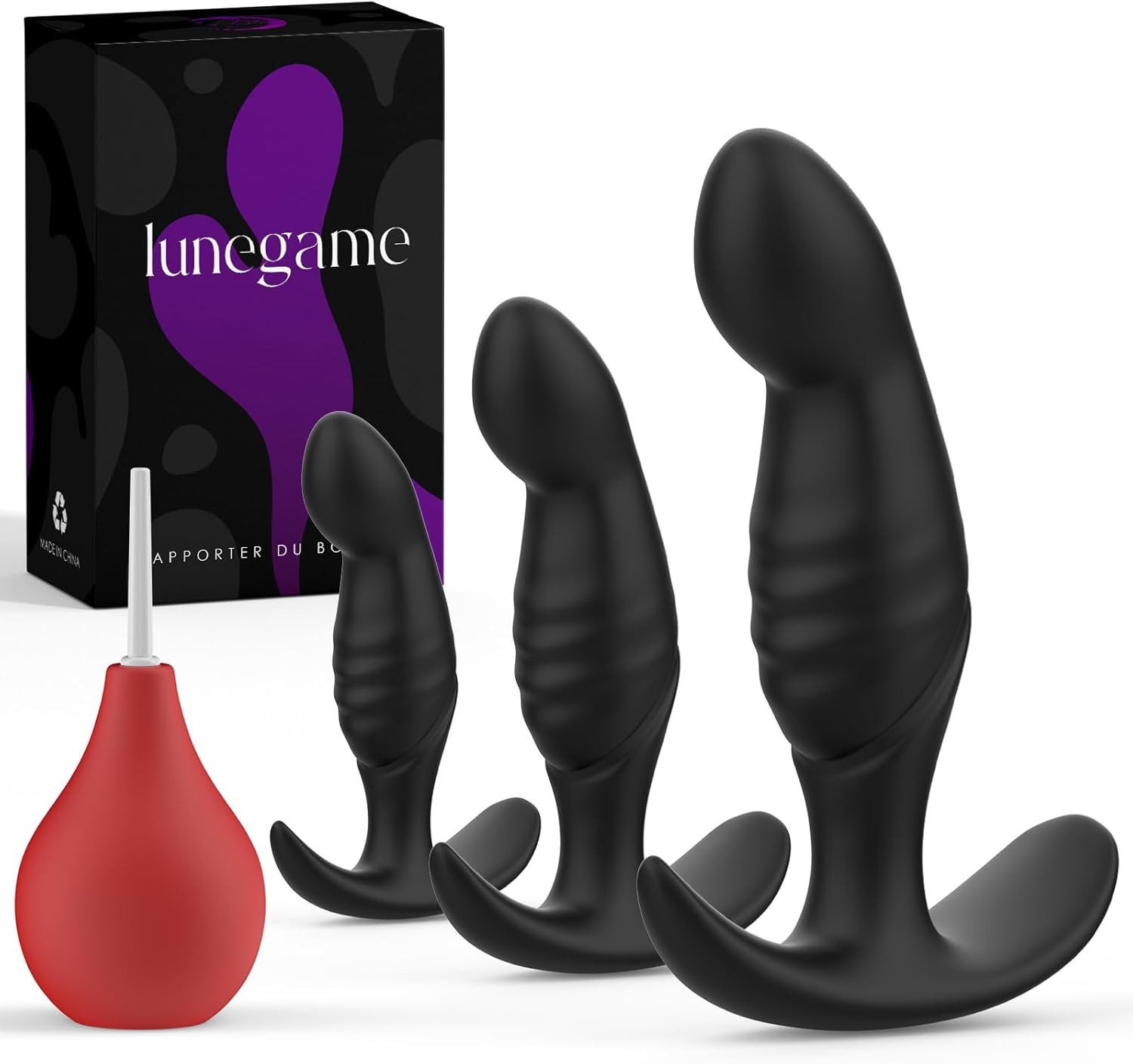 4PCS Anal Plug Adult Sex Toys, Silicone Butt Plug Set for Beginners, Advanced Us