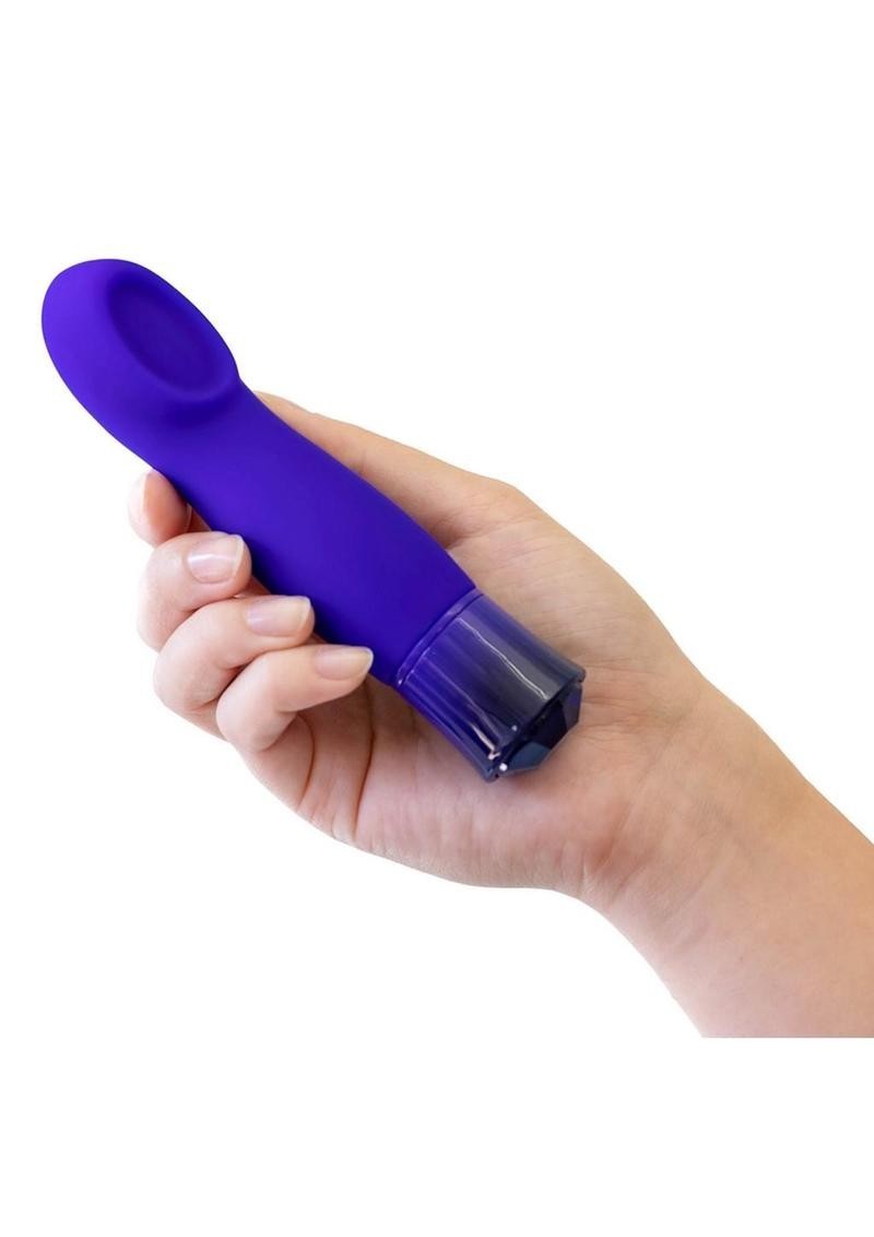 Oh My Gem Mystery Rechargeable Silicone G-Spot Vibrator – Sapphire