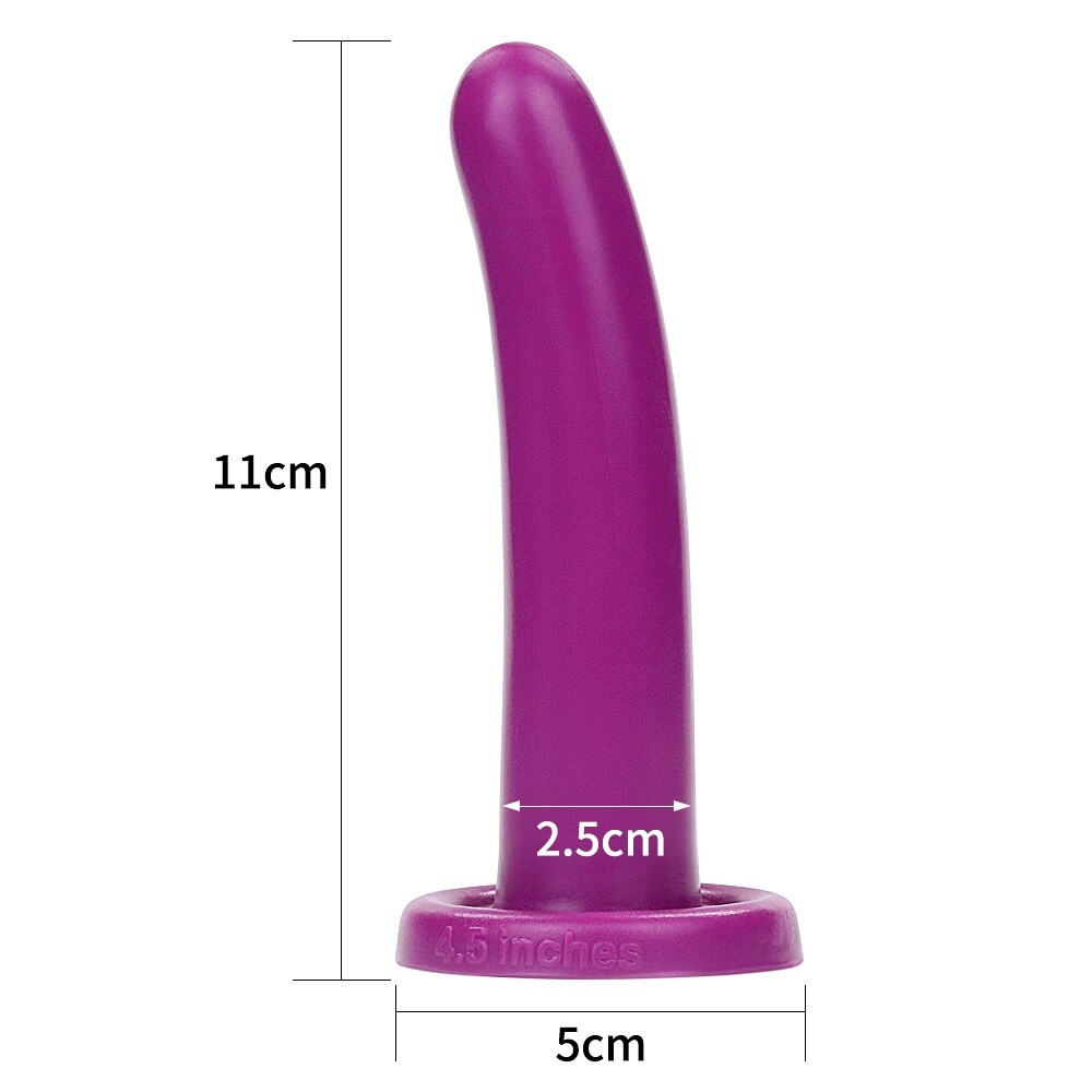 4.5 inch Silicone Strap On Pegging Dildo Small G-Spot & Anal Holy Dong Sex Toy