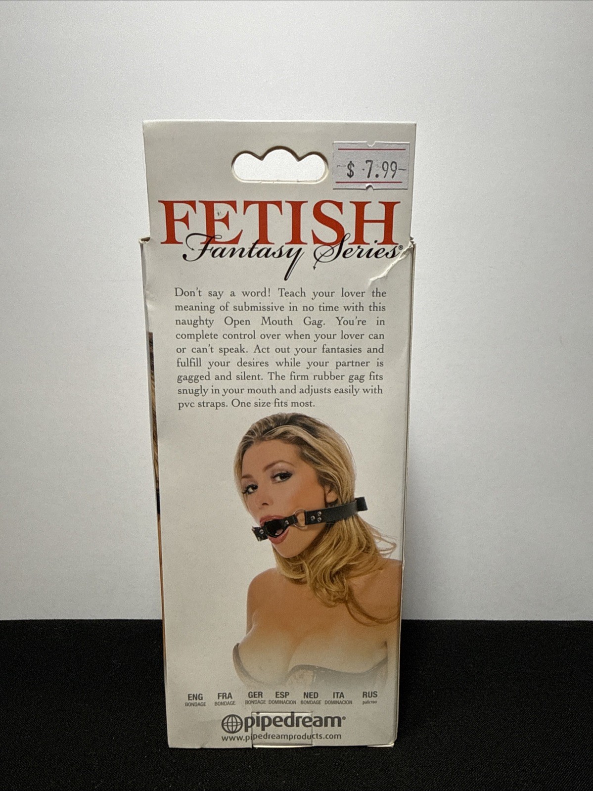 Fetish Fantasy Open Mouth Gag Black