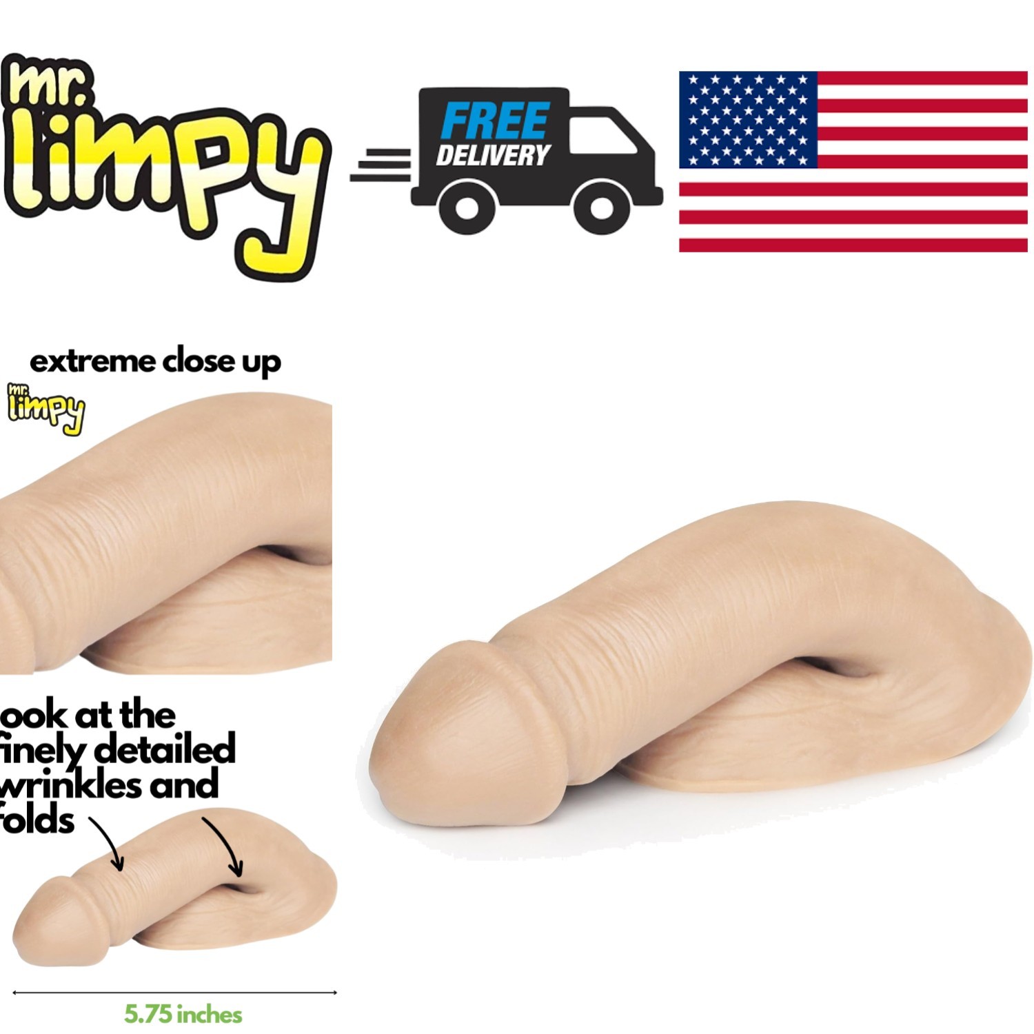 Waterproof Packing Penis Medium 5.75 Inches Realistic Feel for Everyday Use