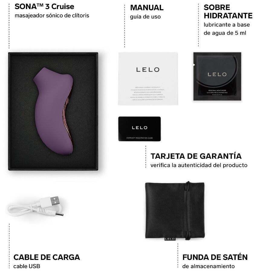 Lelo Sona 3 Cruise – Purple Sound Wave Clitoral Stimulator