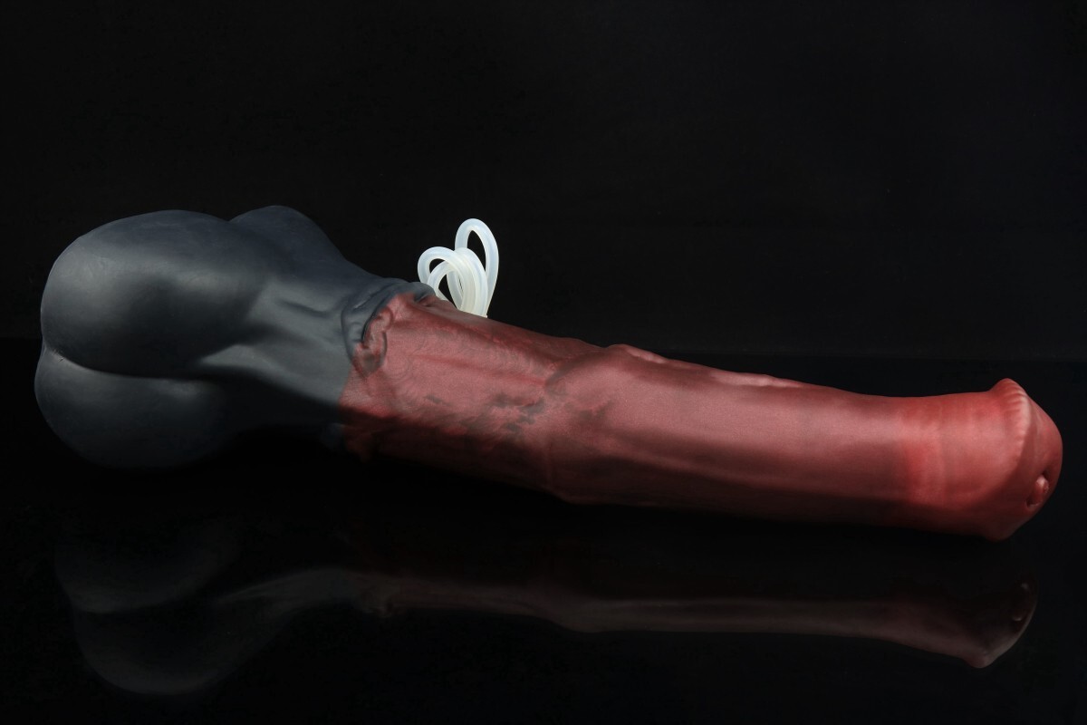 NEW Bad Dragon CHANCE UNFLARED Fantasy MEDIUM Silicone Dildo CUM TUBE + LUBE Toy